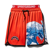 SPRAYGROUND® SWIM KIDS JAPAN WAVE SWIM TRUNKS (RED)