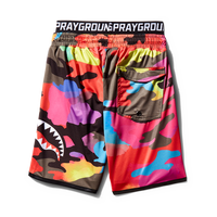 SPRAYGROUND® SWIM KIDS CAMOBURST SWIM TRUNKS