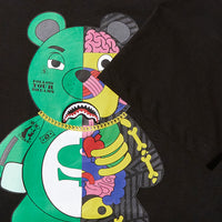 SPRAYGROUND® APPAREL YOUTH ANATOMY BEAR T-SHIRT BLACK