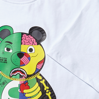 SPRAYGROUND® APPAREL YOUTH ANATOMY BEAR T-SHIRT WHITE