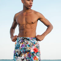 SPRAYGROUND® SWIM FLORAL MONEY SHOTO SWIM TRUNKS