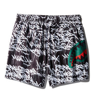 SPRAYGROUND® SWIM SCRIBBLE SHARK SHOTO SWIM TRUNKS