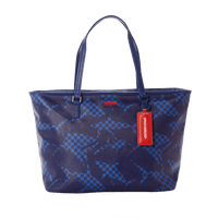SPRAYGROUND® TOTE SHARK CHECK (BLUE) TOTE