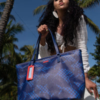 SPRAYGROUND® TOTE SHARK CHECK (BLUE) TOTE