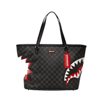 SPRAYGROUND® TOTE SHARK BITE SHARKS IN PARIS GRAY TOTE