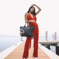 SPRAYGROUND® TOTE SHARK BITE SHARKS IN PARIS GRAY TOTE