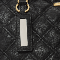 SPRAYGROUND® TOTE NOIR QUILT GOLD CHAIN SHARK TOTE