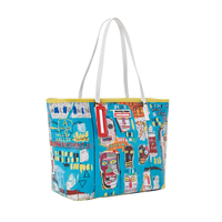 SPRAYGROUND® TOTE OFFICIAL BASQUIAT MITCHELL CREW 1983 TOTE