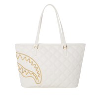 SPRAYGROUND® TOTE RIVIERA LE BLANC GOLD CHAIN SHARK TOTE