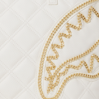 SPRAYGROUND® TOTE RIVIERA LE BLANC GOLD CHAIN SHARK TOTE