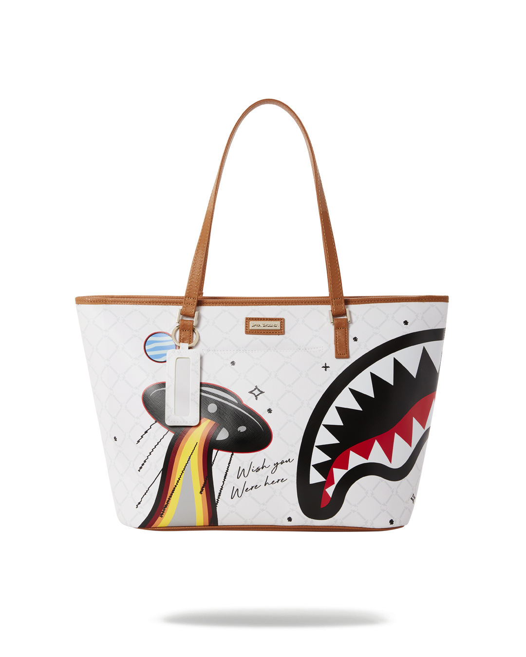 Sprayground camo shark sales tote