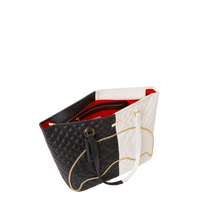 SPRAYGROUND® TOTE LEVELED UP SPLIT QUILT SHARK TOTE