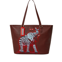 SPRAYGROUND® TOTE ZEBRA ELEPHANT RON ENGLISH COLLAB TOTE