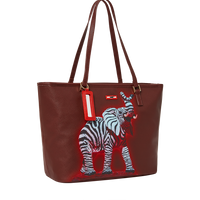 SPRAYGROUND® TOTE ZEBRA ELEPHANT RON ENGLISH COLLAB TOTE