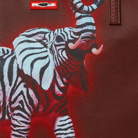 SPRAYGROUND® TOTE ZEBRA ELEPHANT RON ENGLISH COLLAB TOTE