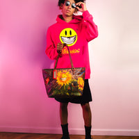 SPRAYGROUND® TOTE SUNFLOWER GRIN RON ENGLISH COLLAB TOTE