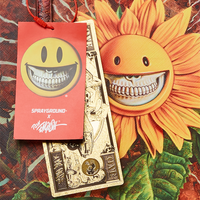 SPRAYGROUND® TOTE SUNFLOWER GRIN RON ENGLISH COLLAB TOTE