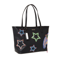 SPRAYGROUND® TOTE STAR RACER A.I.7 SANDFLOWER COLLAB BEADED TOTE