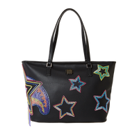 SPRAYGROUND® TOTE STAR RACER A.I.7 SANDFLOWER COLLAB BEADED TOTE