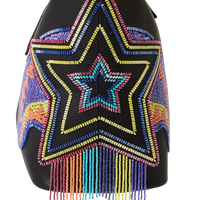 SPRAYGROUND® TOTE STAR RACER A.I.7 SANDFLOWER COLLAB BEADED TOTE