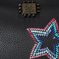 SPRAYGROUND® TOTE STAR RACER A.I.7 SANDFLOWER COLLAB BEADED TOTE