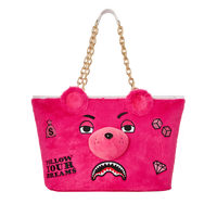 SPRAYGROUND® TOTE PLUSH MONEYBEAR TOTE (PINK)