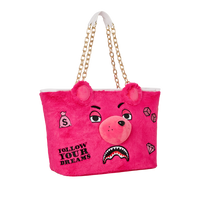 SPRAYGROUND® TOTE PLUSH MONEYBEAR TOTE (PINK)