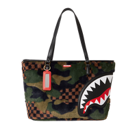 SPRAYGROUND® TOTE 3AM GREEN FURR TOTE