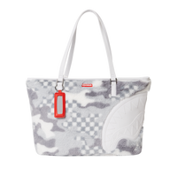 SPRAYGROUND® TOTE WHITE 3AM FURR TOTE