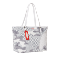 SPRAYGROUND® TOTE WHITE 3AM FURR TOTE