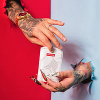 SPRAYGROUND® WALLET SHARK CHECK (WHITE) WALLET