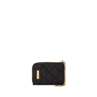SPRAYGROUND® WALLET NOIR QUILT GOLD CHAIN SHARK WALLET