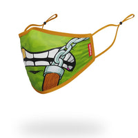 SPRAYGROUND® FASHION MASK ADULT TMNT: MICHELANGELO SHARK FORM FITTING FACE-COVERING