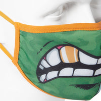 SPRAYGROUND® FASHION MASK ADULT TMNT: MICHELANGELO SHARK FORM FITTING FACE-COVERING