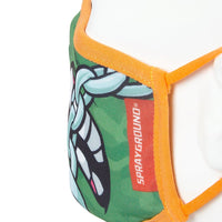SPRAYGROUND® FASHION MASK ADULT TMNT: MICHELANGELO SHARK FORM FITTING FACE-COVERING