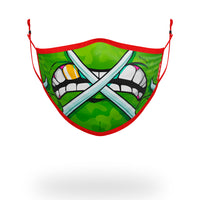 SPRAYGROUND® FASHION MASK ADULT TMNT: RAPHAEL SHARK FORM FITTING FACE-COVERING