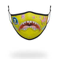 SPRAYGROUND® FASHION MASK ADULT SPONGEBOB JAPAN SHARK FORM FITTING FACE-COVERING