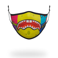 SPRAYGROUND® FASHION MASK ADULT SPONGEBOB OG SHARK FORM FITTING FACE-COVERING