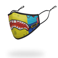 SPRAYGROUND® FASHION MASK ADULT SPONGEBOB OG SHARK FORM FITTING FACE-COVERING