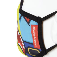 SPRAYGROUND® FASHION MASK ADULT SPONGEBOB OG SHARK FORM FITTING FACE-COVERING