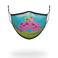 SPRAYGROUND® FASHION MASK ADULT SPONGEBOB JELLY SHARK FORM FITTING FACE-COVERING