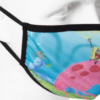 SPRAYGROUND® FASHION MASK ADULT SPONGEBOB JELLY SHARK FORM FITTING FACE-COVERING