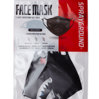 SPRAYGROUND® FASHION MASK BITE ME SHARK (BLK) POLYESTER FACE MASK