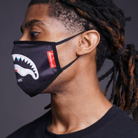 SPRAYGROUND® FASHION MASK BITE ME SHARK (BLK) POLYESTER FACE MASK