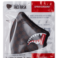 SPRAYGROUND® FASHION MASK SHARKS IN PARIS VEGAN LEATHER FACE MASK