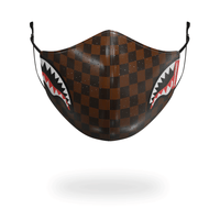 SPRAYGROUND® FASHION MASK SHARKS IN PARIS VEGAN LEATHER FACE MASK