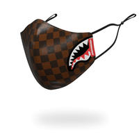 SPRAYGROUND® FASHION MASK SHARKS IN PARIS VEGAN LEATHER FACE MASK