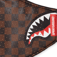 SPRAYGROUND® FASHION MASK SHARKS IN PARIS VEGAN LEATHER FACE MASK