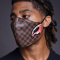 SPRAYGROUND® FASHION MASK SHARKS IN PARIS VEGAN LEATHER FACE MASK