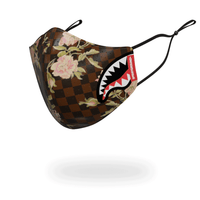 SPRAYGROUND® FASHION MASK SHARKFLOWER VEGAN LEATHER FACE MASK